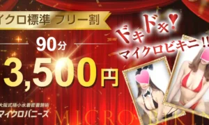 大阪式極小水着密着施術マイクロバニーズ